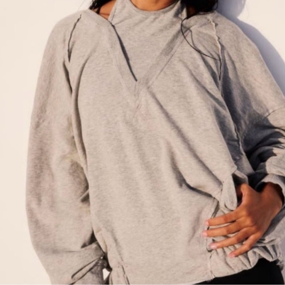 Free People Tryouts Pullover grey NwT med - Picture 6 of 8